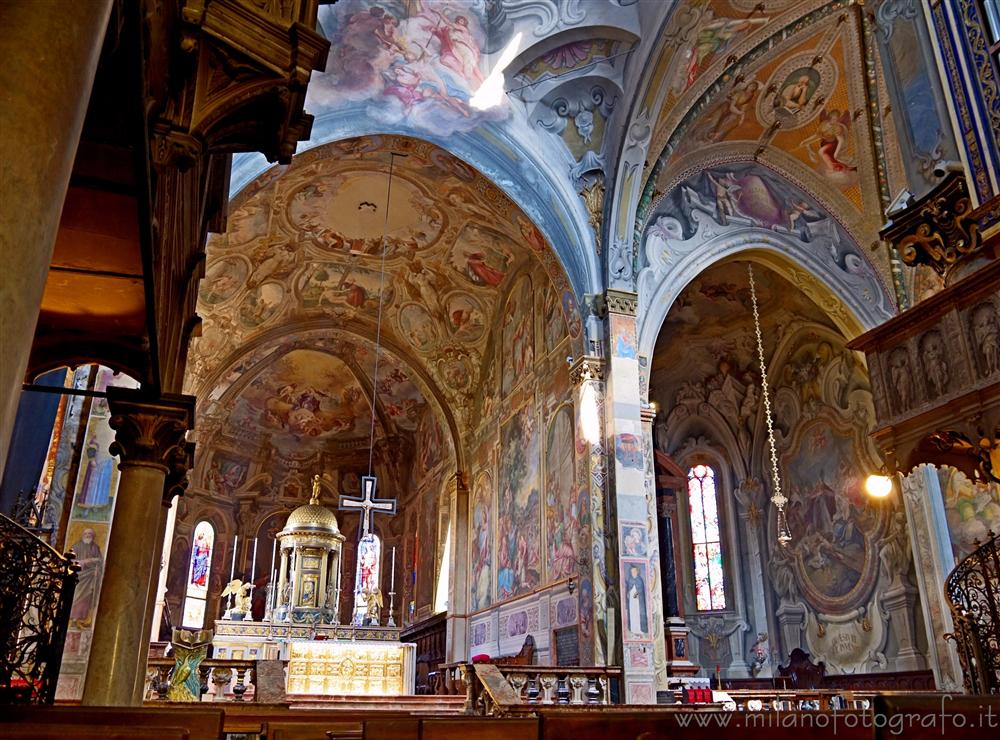 Monza (Monza e Brianza, Italy) - Walls covered with frescos in the Cathedral of Monza